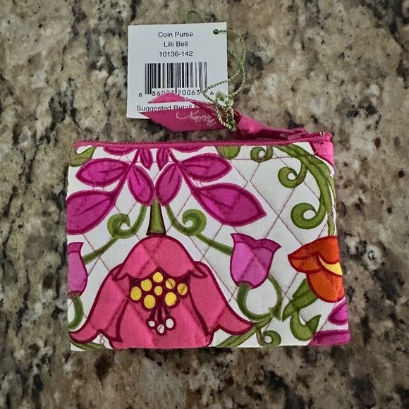 Vera BradleyCoin Purse Floral Print Lilli Bell NWT - Picture 2 of 2